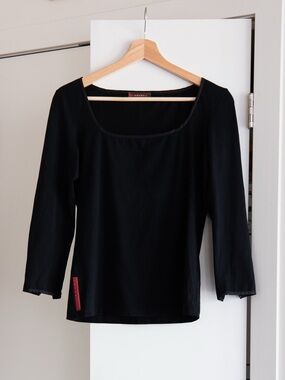 Prada Sports Square Neck Long Sleeve